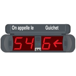 Afficheur file d’attente 2 chiffres + guichet 1 chiffre
