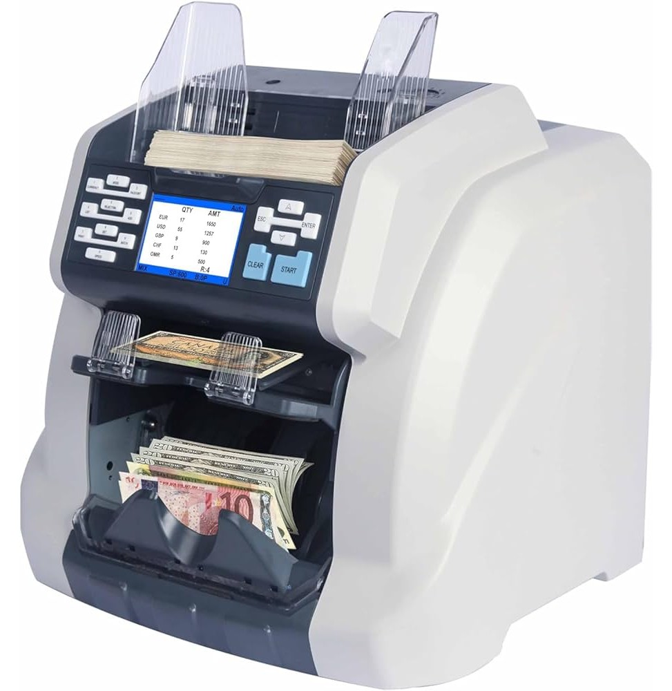 Compteuse de billets Ribao BCS‑160 Two‑Pocket Sorter