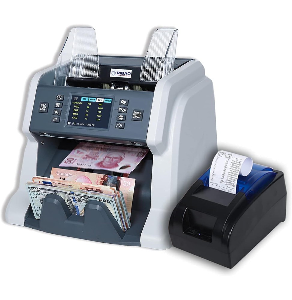Compteuse de billets Ribao BC‑40 Mixed Denomination