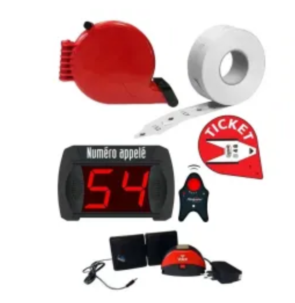 Kit afficheur file d’attente Easyturn 3 chiffres avec appel vocal