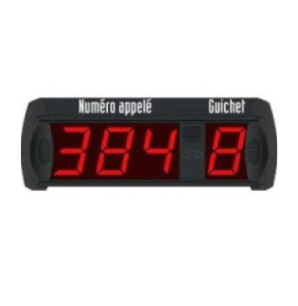 Afficheur guichet LED 52x15x5.5 8 chiffres, connexion sans fil QMASTER