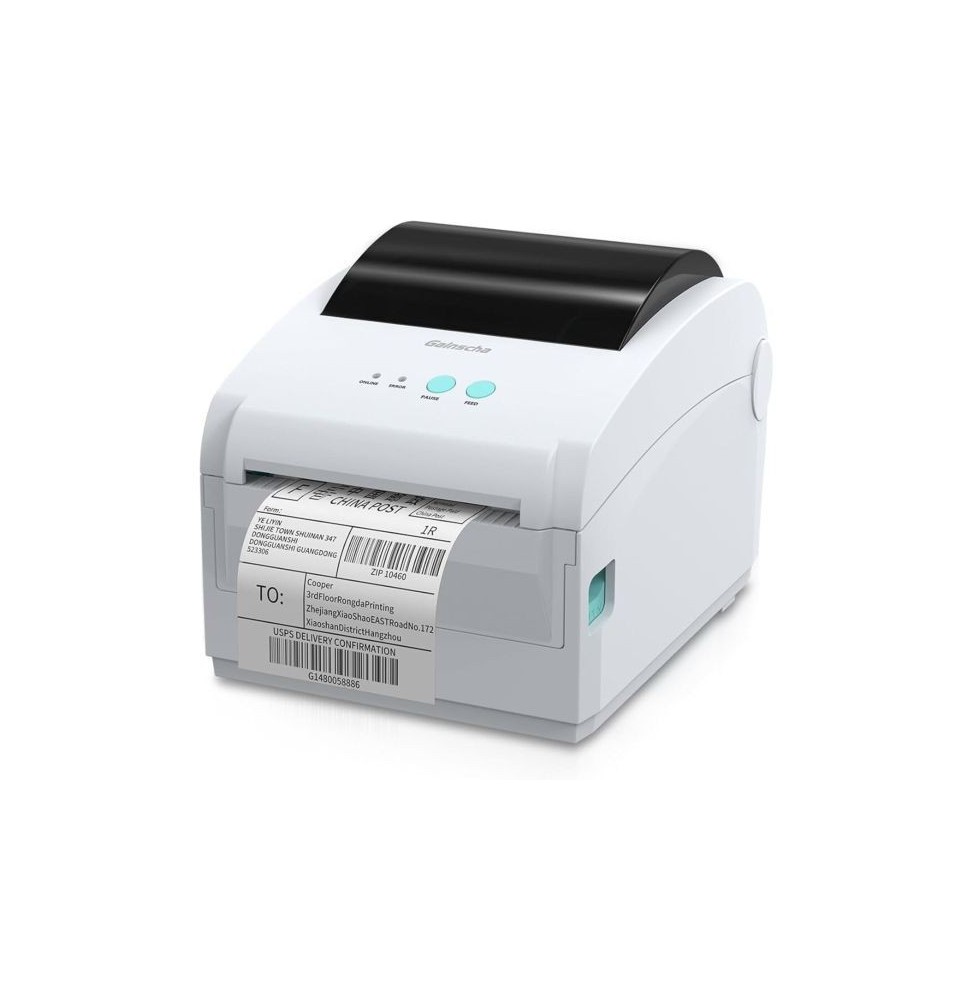 Imprimante thermique code-barres 203 dpi 104 mm USB GAINSCHA (GS-2408DC)