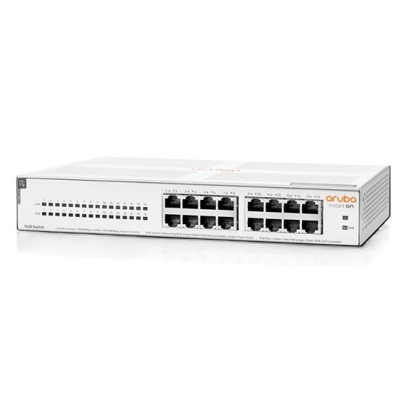 Switch 16Ports Gigabit PoE124W Classe4 Aruba INSTANTON-1430-R8R48A