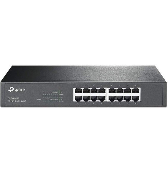 Switch Bureau Rackable 16Portes Gigabit TP-Link TL-SG1016D