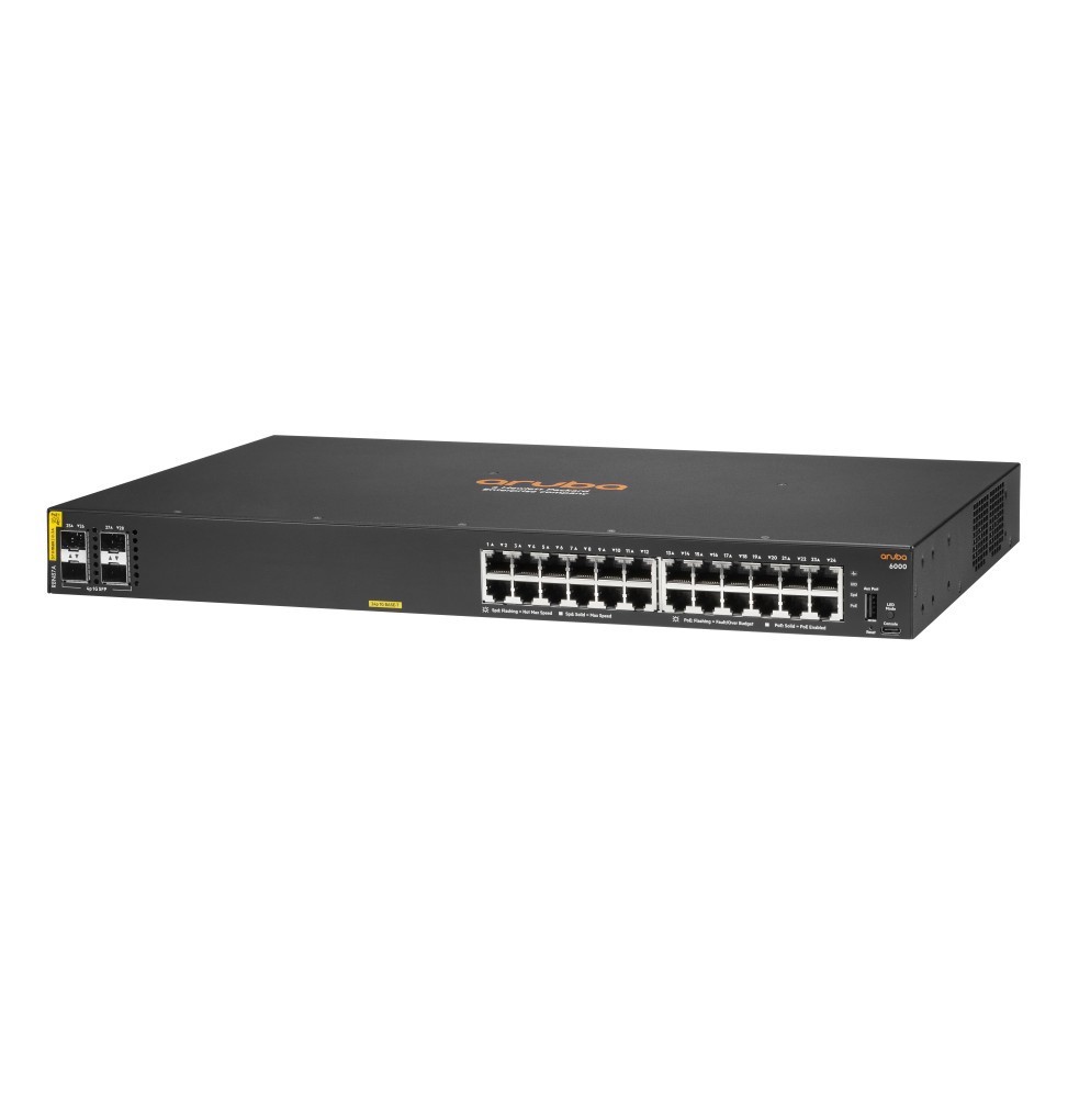 Switch 24Ports Gigabit PoE370W Classe4 4SFP Aruba 6000-R8N87A