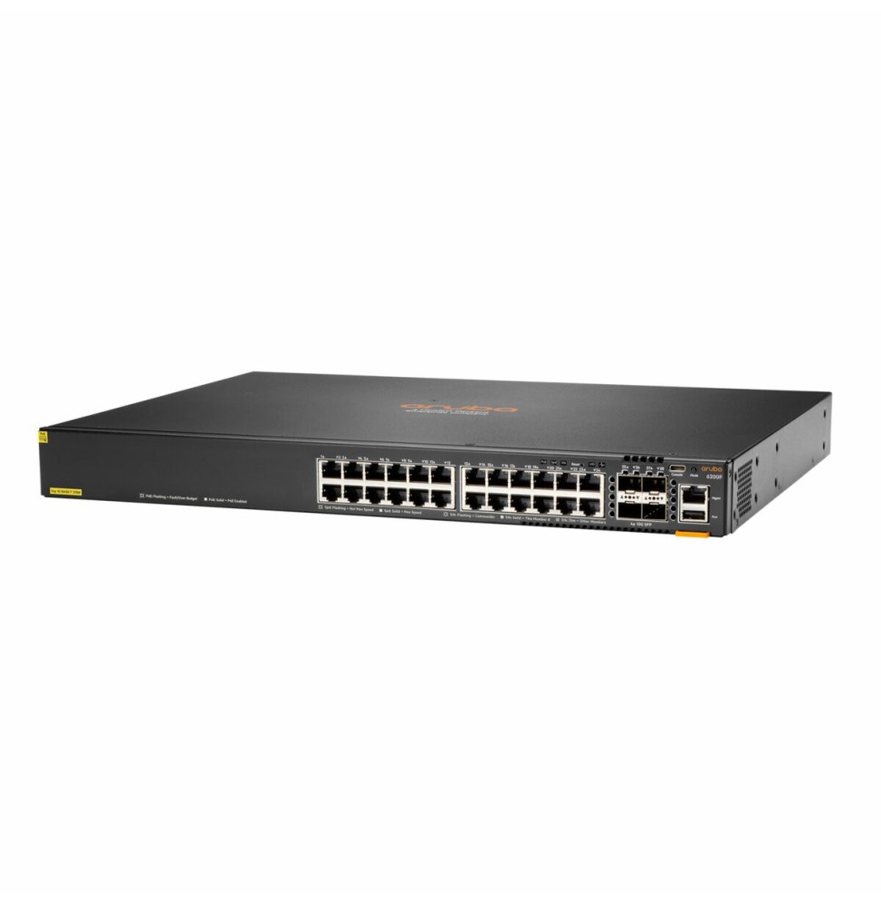 Switch Aruba 6200F 24Portes Classe4 PoE 4SFP+