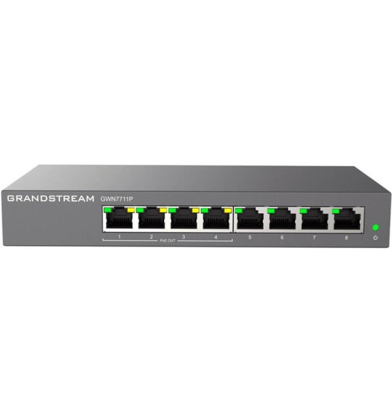 Switch Administrable Niveau2 8Portes PoE Gigabit Grandstream GWN7711P