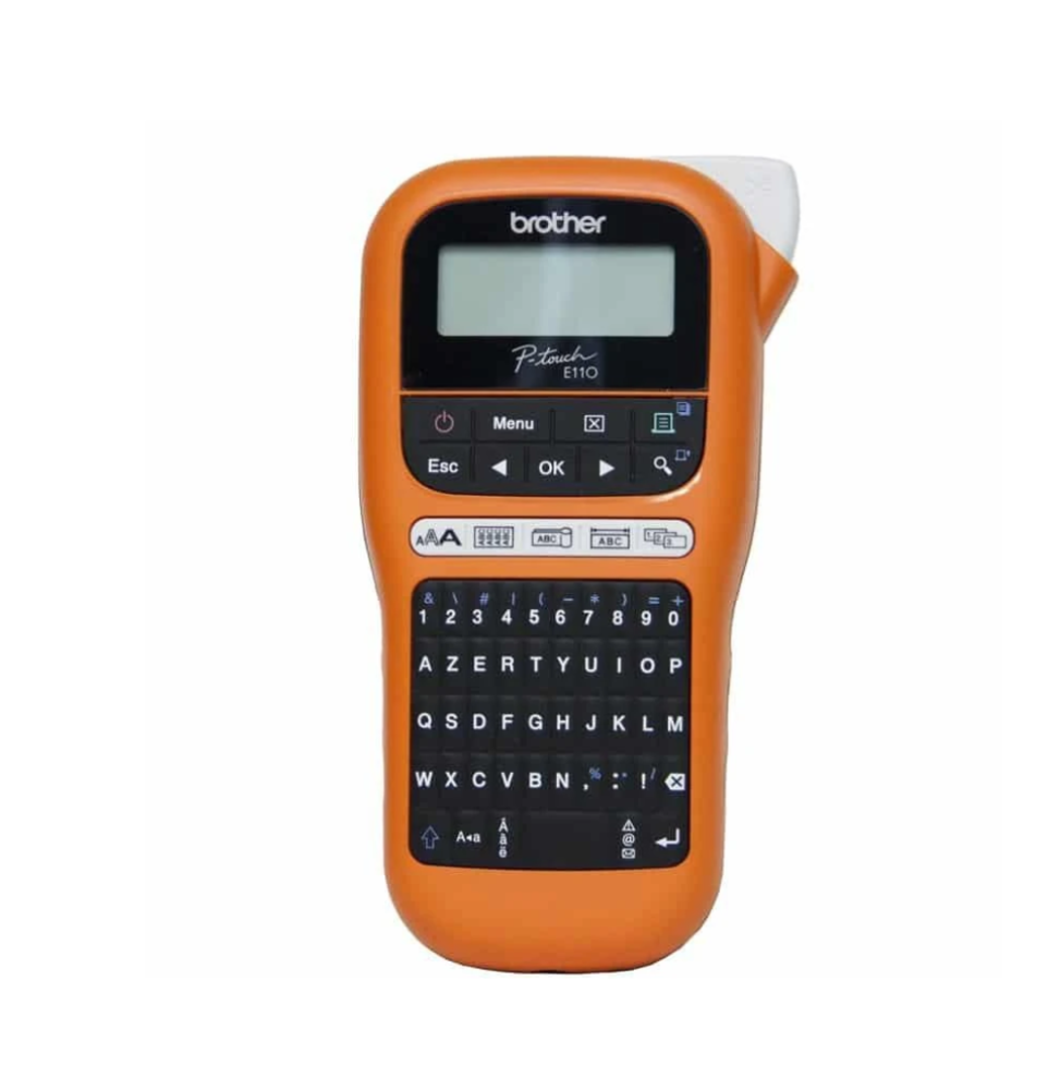 Imprimante étiquettes 180 DPI 20 mm/s QWERTY PT-E110VP Brother (PTE110VPYJ1)