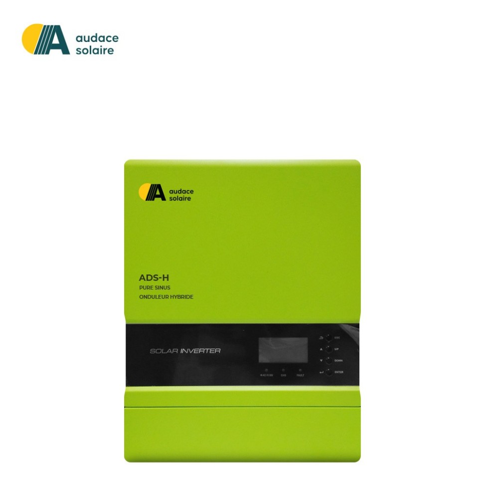 Onduleur Hybride / Offgrid Audace Solaire Mono 24VDC – 220VAC
