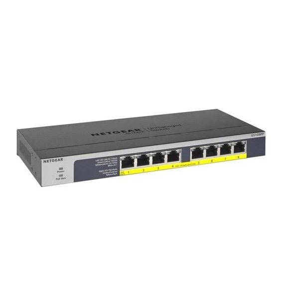 Switch 8Ports Gigabit PoE 123W Netgear Netgear GS108PP (GS108PP)