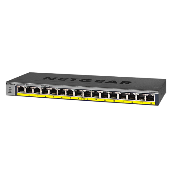 Switch 16Ports Gigabit PoE 183W Netgear Netgear GS116PP (GS116PP)