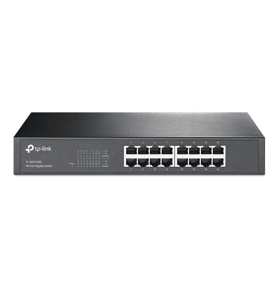 Switch Bureau Rackable 16Portes Gigabit TP-Link TL-SG1016D (TL-SG1016D)