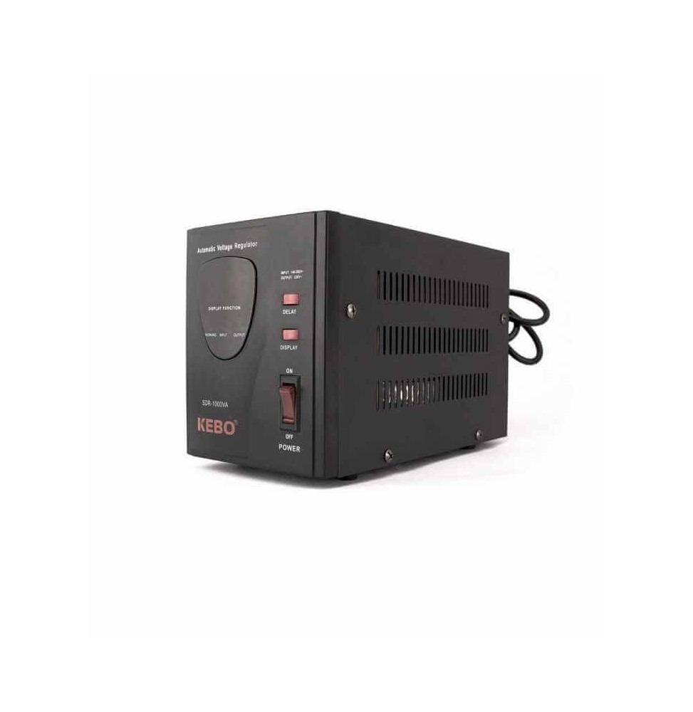 Régulateur de tension 600W 220V Kebo SDR-1000VA (KEBO-SDR-1000VA)