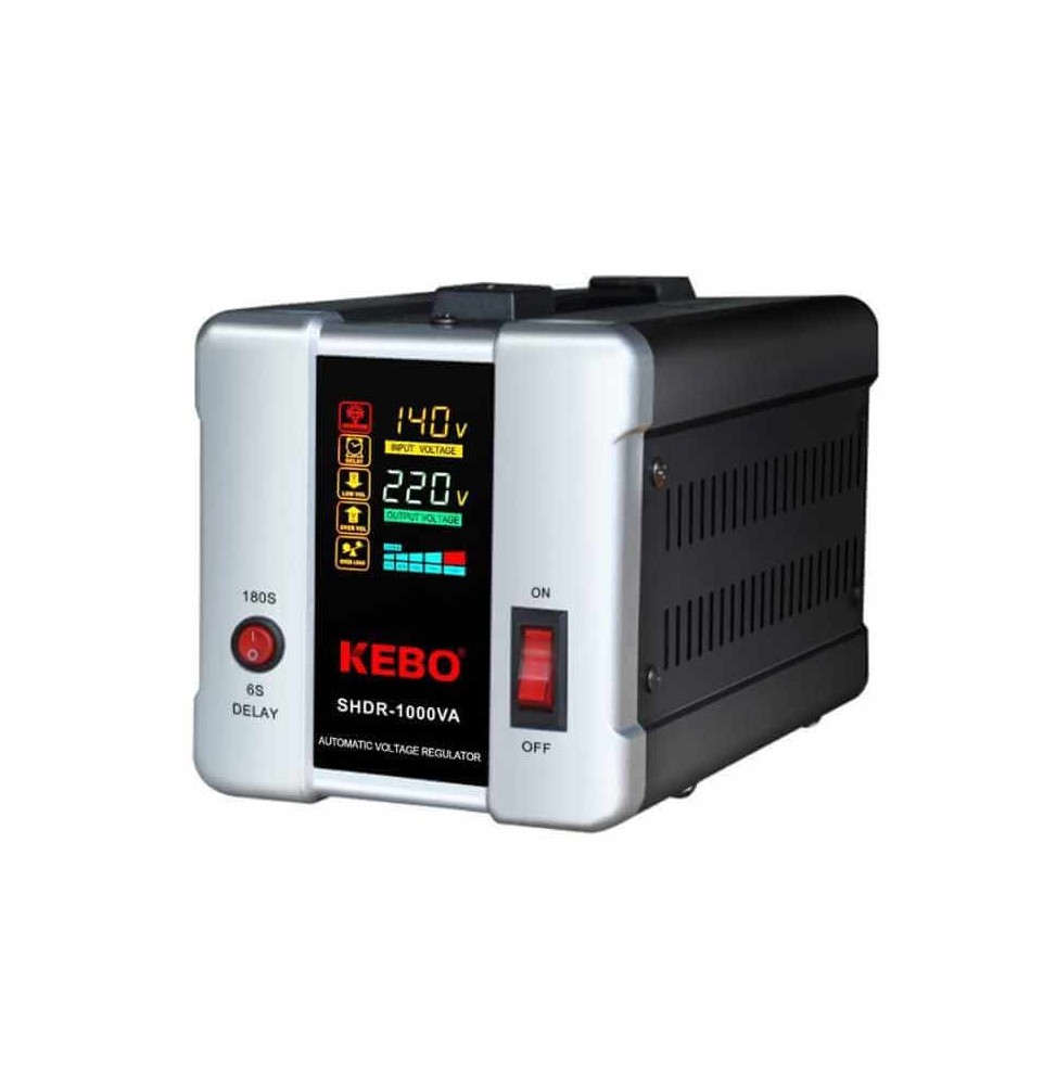 Régulateur de tension 600W 220V Kebo HDR-1000VA (KEBO-HDR-1000VA)