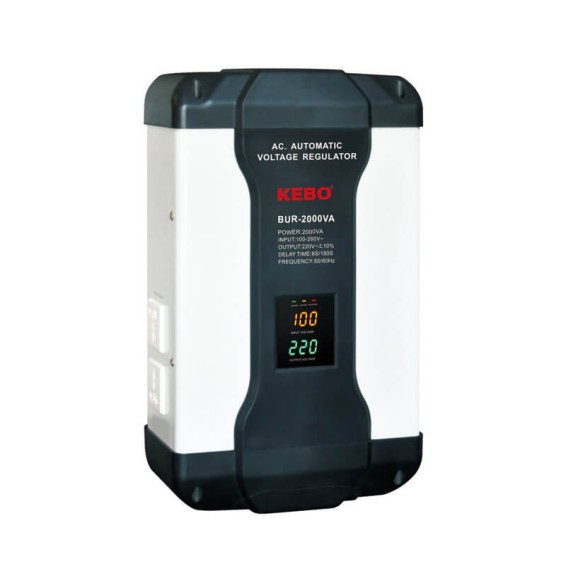 Régulateur de tension 2000W 220V Kebo BUR-2000VA (KEBO-BUR-2000VA)
