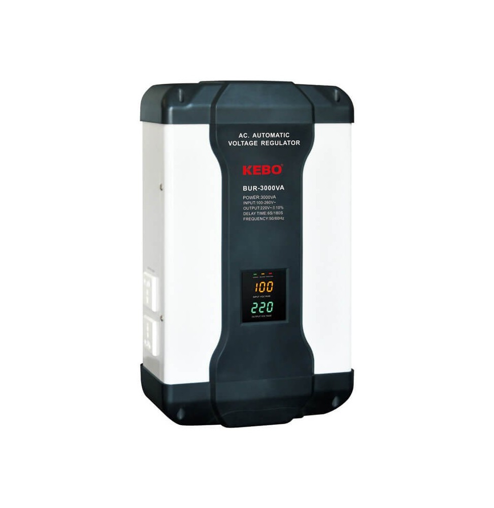 Régulateur de tension 3000W 220V Kebo BUR-3000VA (KEBO-BUR-3000VA)