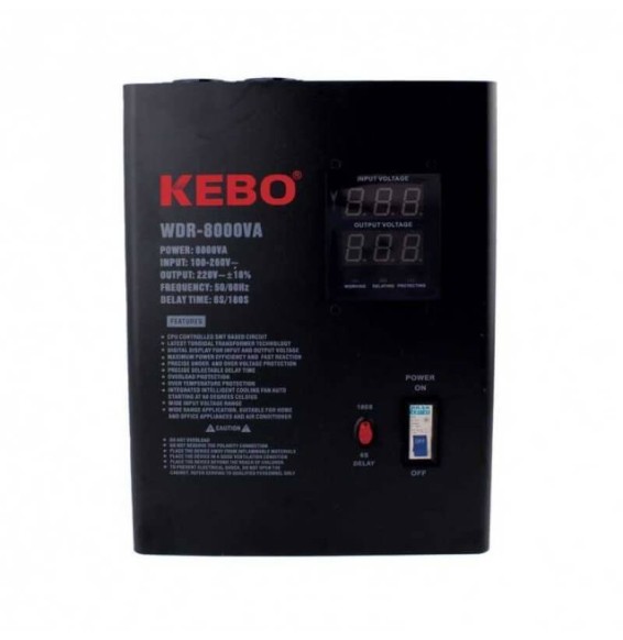 Stabilisateur de tension 4800W 220V Kebo WDR-8000VA (KEBO-WDR-8000VA)