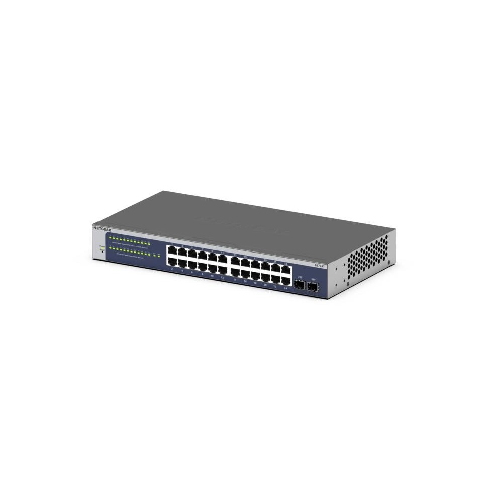 Switch Administrable 24-Ports Gigabit 2SFP NETGEAR GS724T (GS724T)