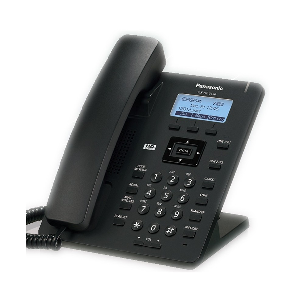 Téléphone de bureau SIP Panasonic KX-HDV130 (KX-HDV130NE-B)