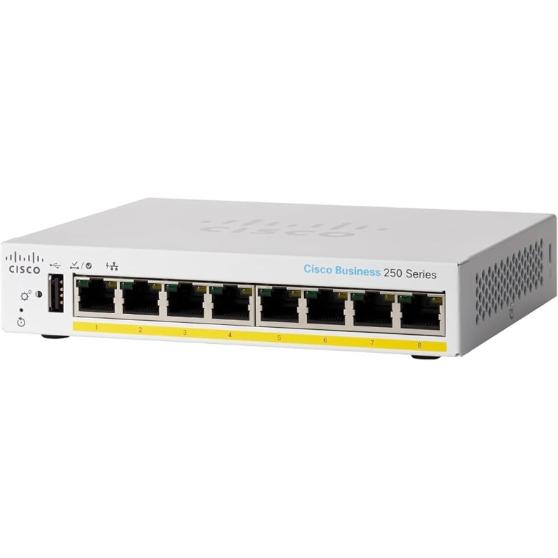 Switch Cisco Business 250 8 GigE  CBS250-8P-E-2G PoE+ 8 ports