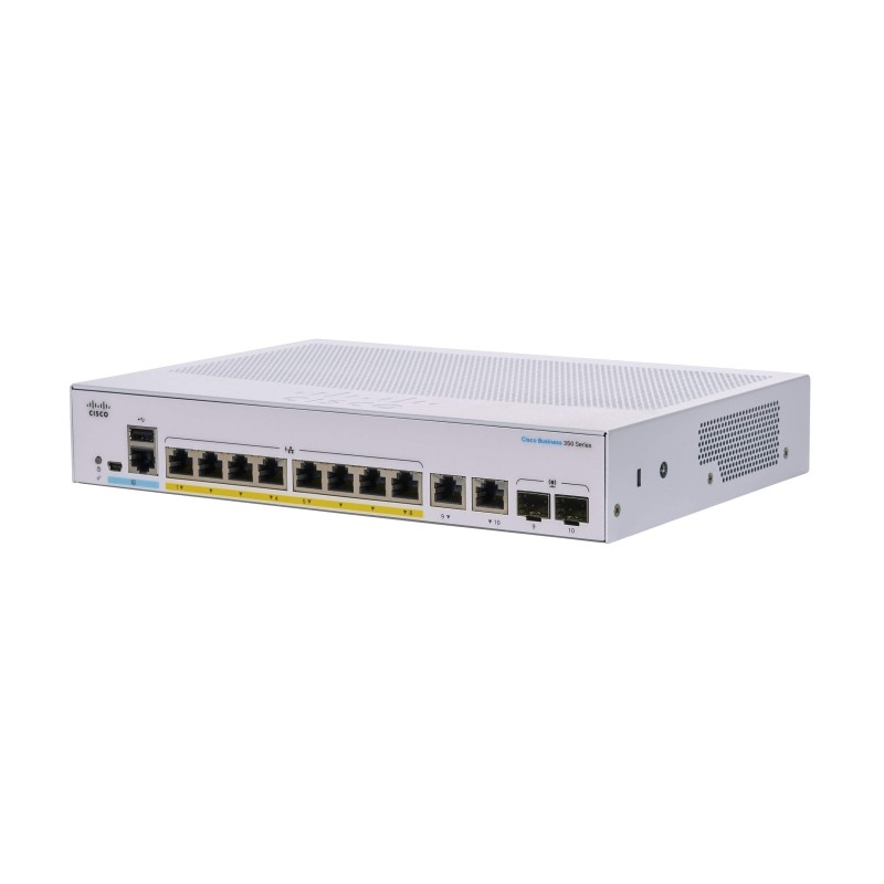 Switch Cisco Business 350 8 GigE  CBS350-8P-E-2G PoE+ 8 ports