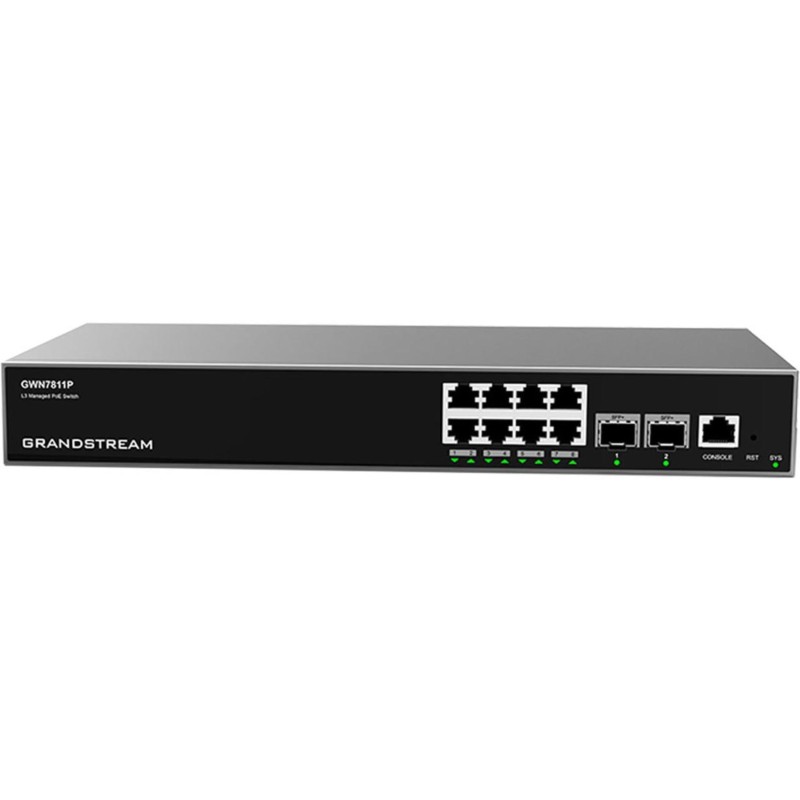 Switch Grandstream GWN7811P Layer 3 PoE SwitchGWN7811P PoE+ 8 ports