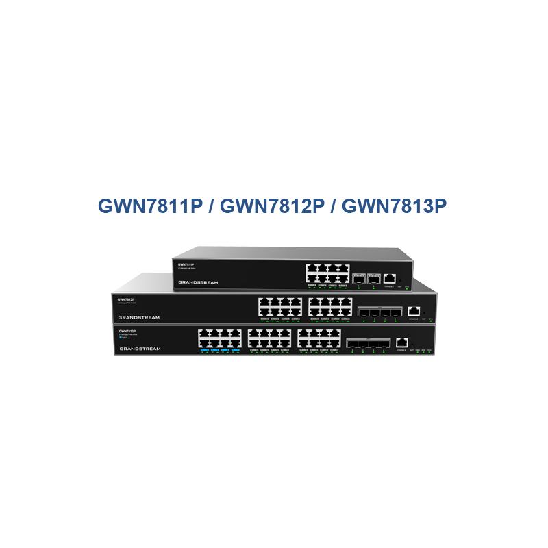 Switch Grandstream GWN7810 16-port Layer 3 PoE SwitchGWN7810-16P PoE+ 16 ports