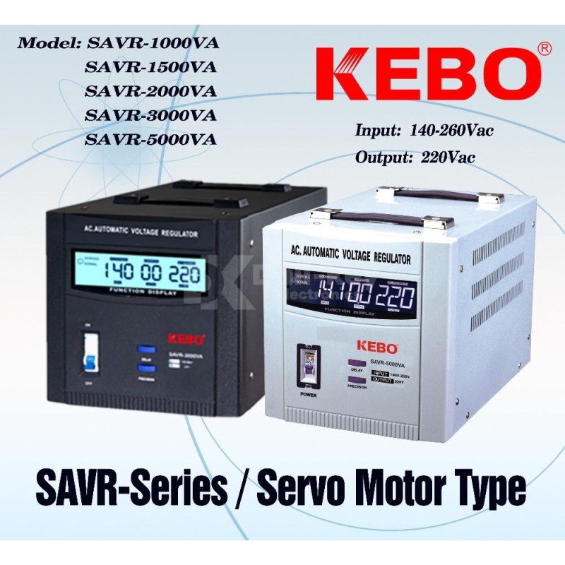 Régulateur servo numérique 5 kVA KEBO SAVR‑5000VA