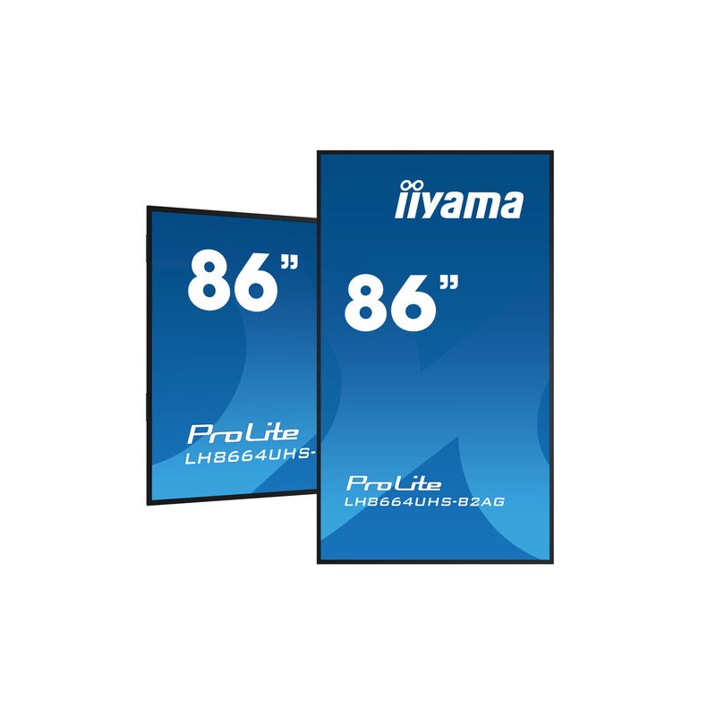 Totem publicitaire  86 pouces iiyama ProLite LH8664UHS-B2AG