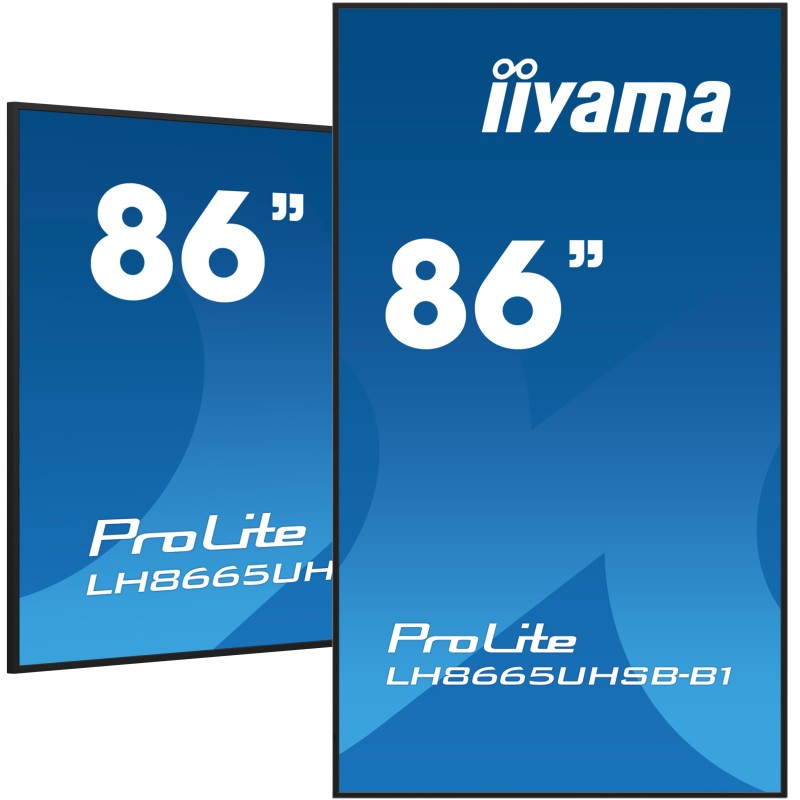 Totem publicitaire  86 pouces iiyama ProLite LH8665UHSB-B1
