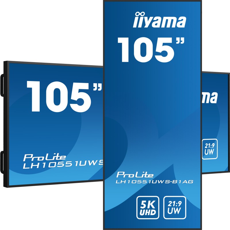 Totem publicitaire  105 pouces iiyama ProLite LH10551UWS-B1AG