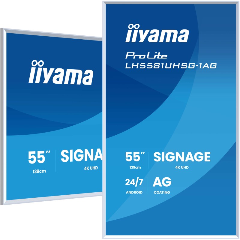 Totem publicitaire  55 pouces iiyama ProLite LH5581UHSG-1AG